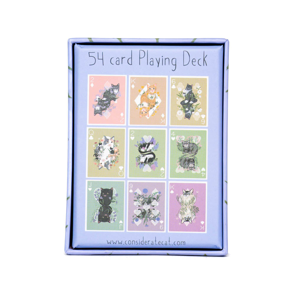 Considerate Cat Playing Cards
