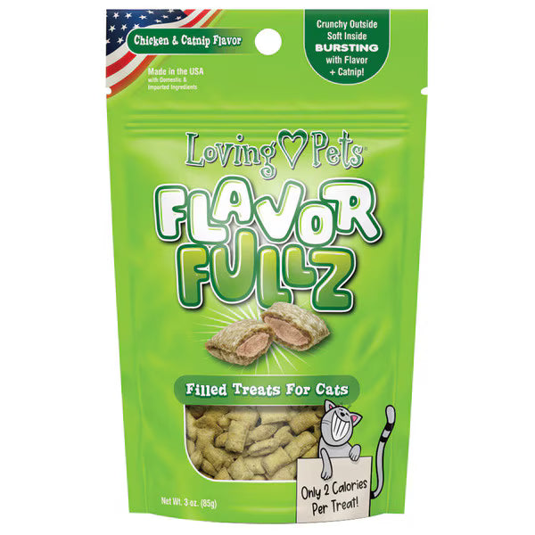 Loving Pets Flavorfullz Cat Treats Chicken and Catnip Flavor