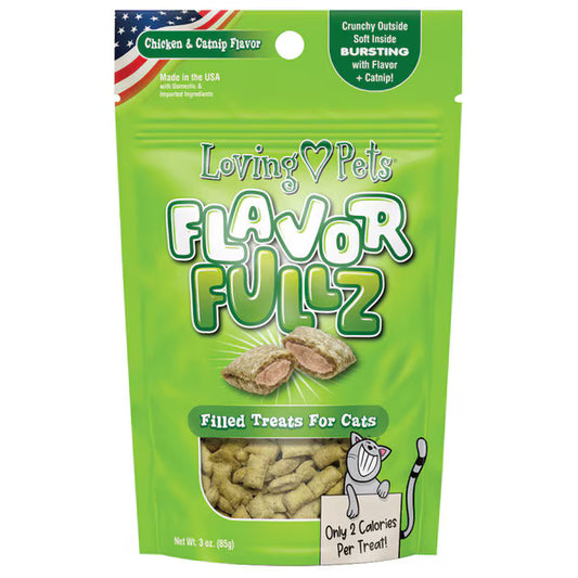 Loving Pets Flavorfullz Cat Treats Chicken and Catnip Flavor