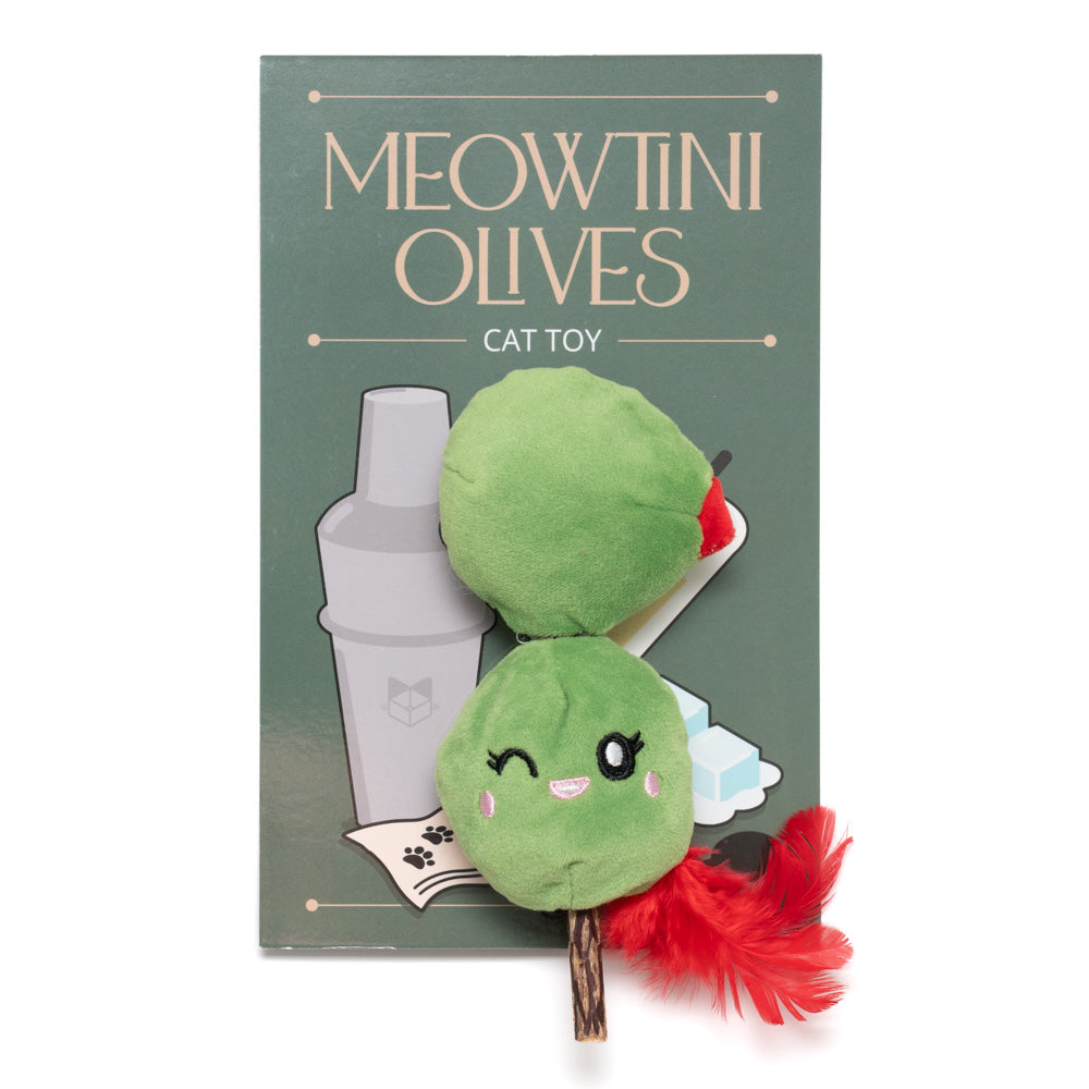 Meowtini Olives Silvervine stick toy