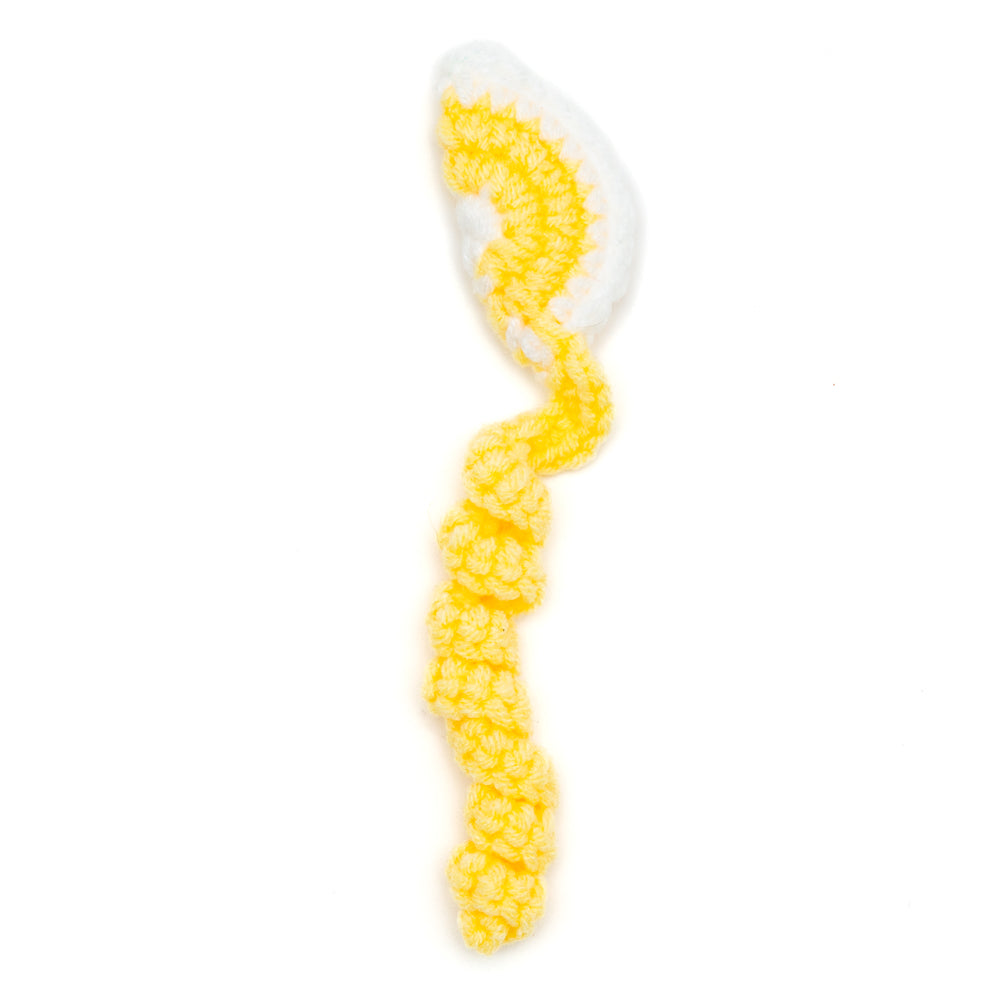 Lemon Hiss Twist Crochet catnip toy