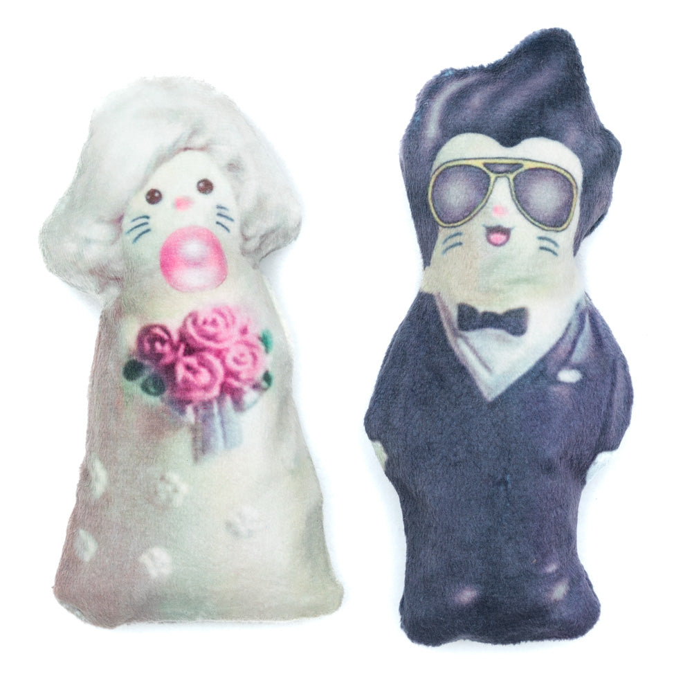 Sin Kitty Sweethearts Catnip Cake Topper toys two pack