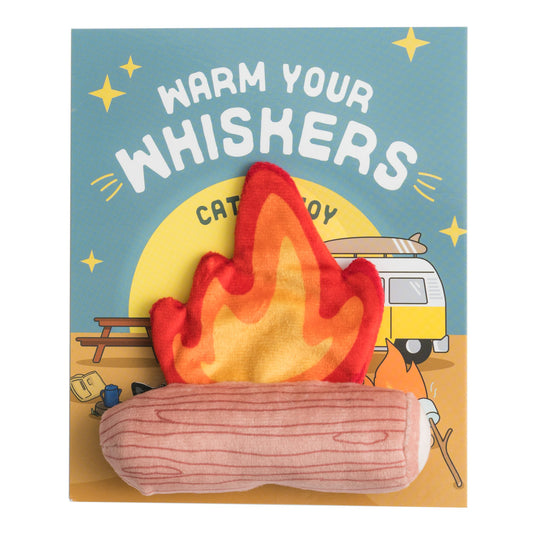 Warm Your Whiskers fire log toy