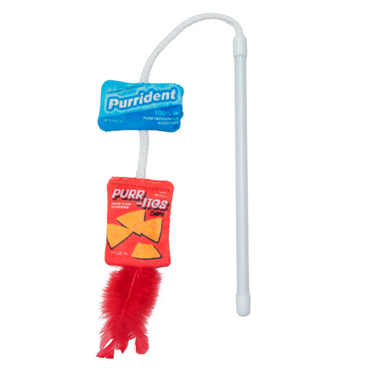 Pit Stop Pouncer catnip wand toy