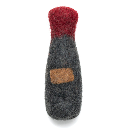 Pour the Meowlot wool cat toy