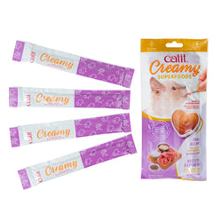 Catit Creamy Superfoods tube, Lamb Recipe - 4 pack