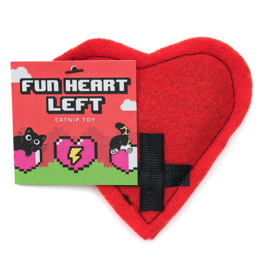 Fun Heart Left catnip toy