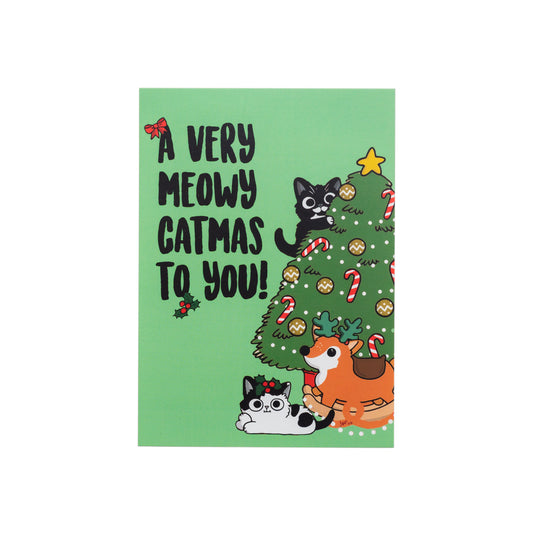 Meowy Catmas Holiday Card