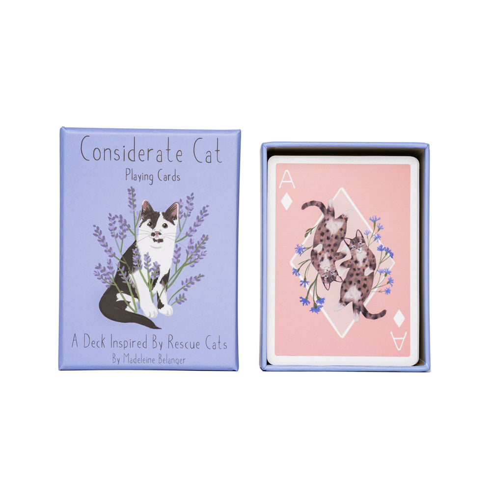 Considerate Cat Playing Cards