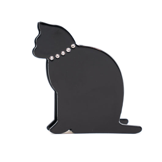 Sitting Kitty with Collar Cat Hair Clip