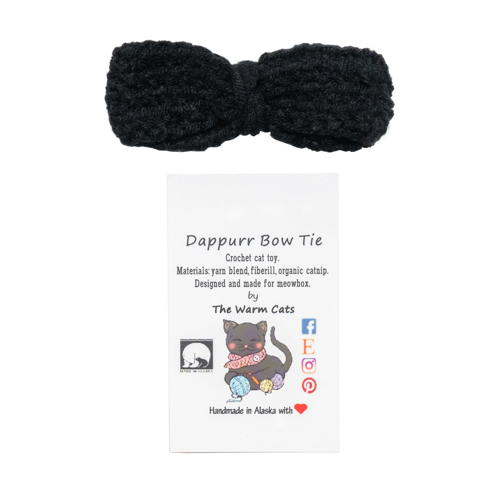 Dappurr bow tie cat toy
